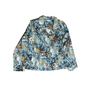 Women's Jacket by Christopher & Banks size Medium Multi-colored RN 54867